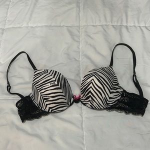 Victoria’s Secret PINK Zebra Print Push Up Bra